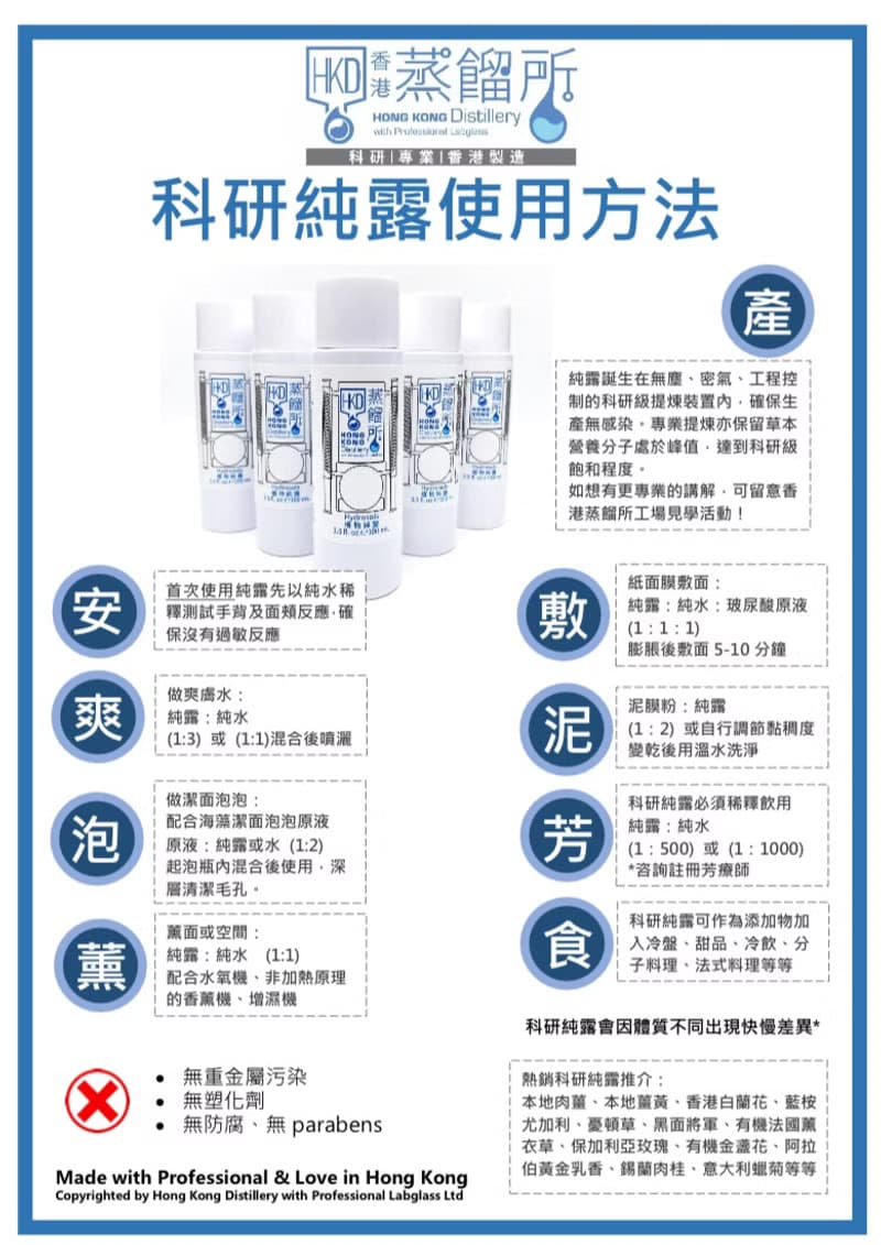 【科研級純露】乳香純露 | 消炎 舒壓 安神 | 香港蒸餾所