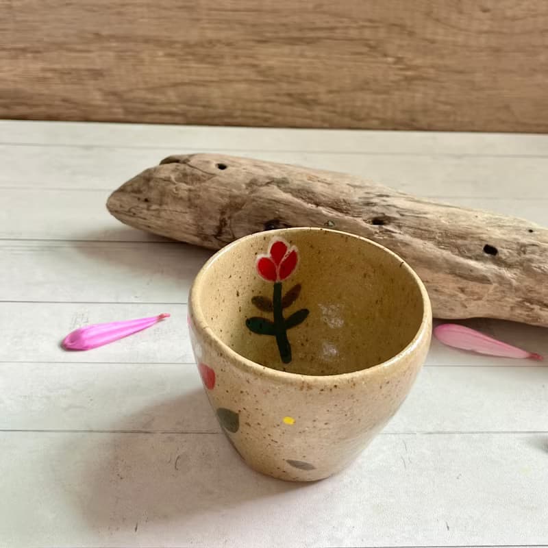 A Lu  松鼠陶壺及陶杯一組/禮物 原創手作手繪 僅此一件