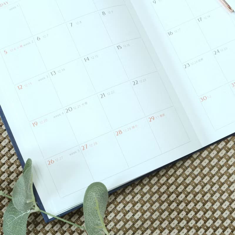 2025手帳/週計畫筆槽筆記本