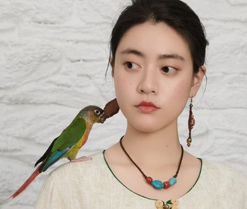 【古典松石天珠】新中式復古藏風 925純銀耳飾