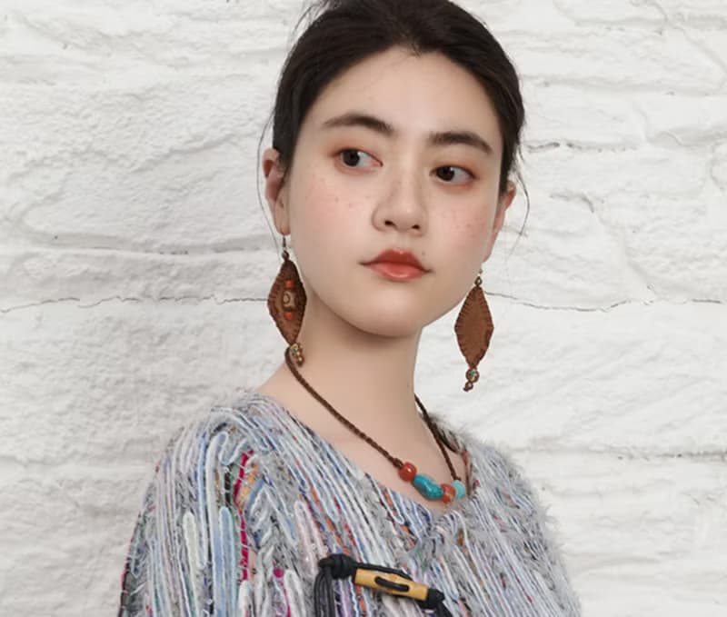 【古典松石天珠】新中式復古藏風 925純銀耳飾