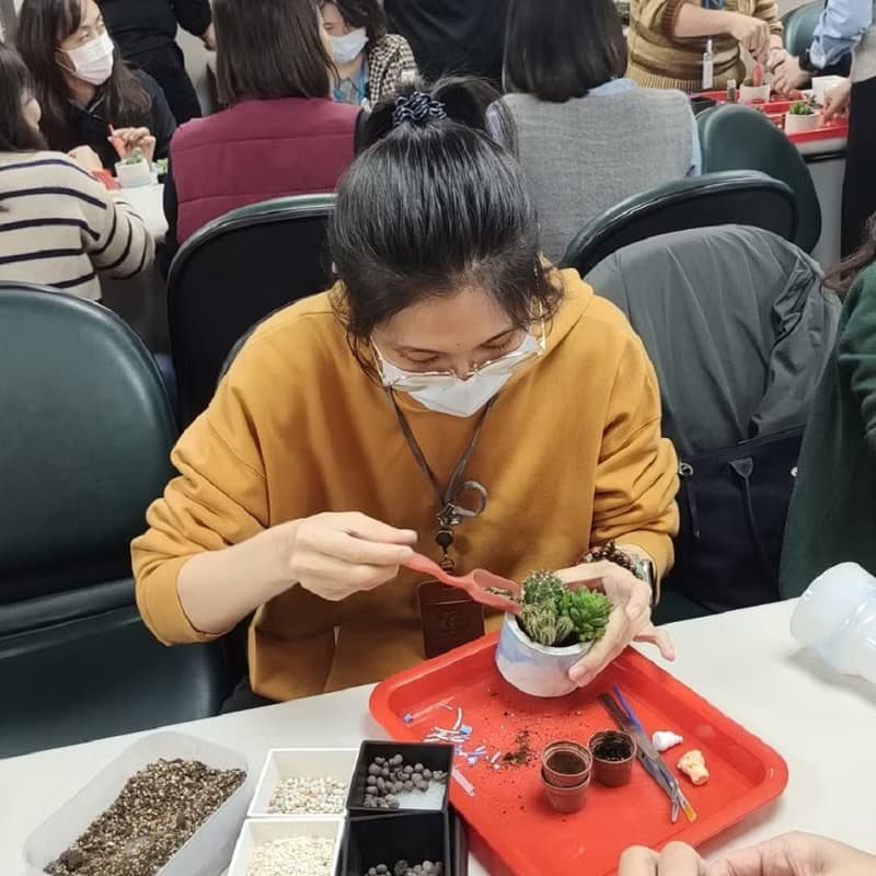 企業手作課程 | 環保牡蠣殼粉多肉盆栽製作&組盆 | ESG SDGs 手作