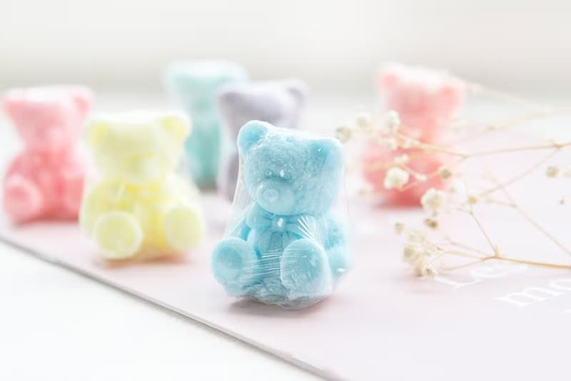 母親節禮物贈品 金莎巧克力6顆入+泰迪熊香皂禮盒(媽媽您辛苦了)