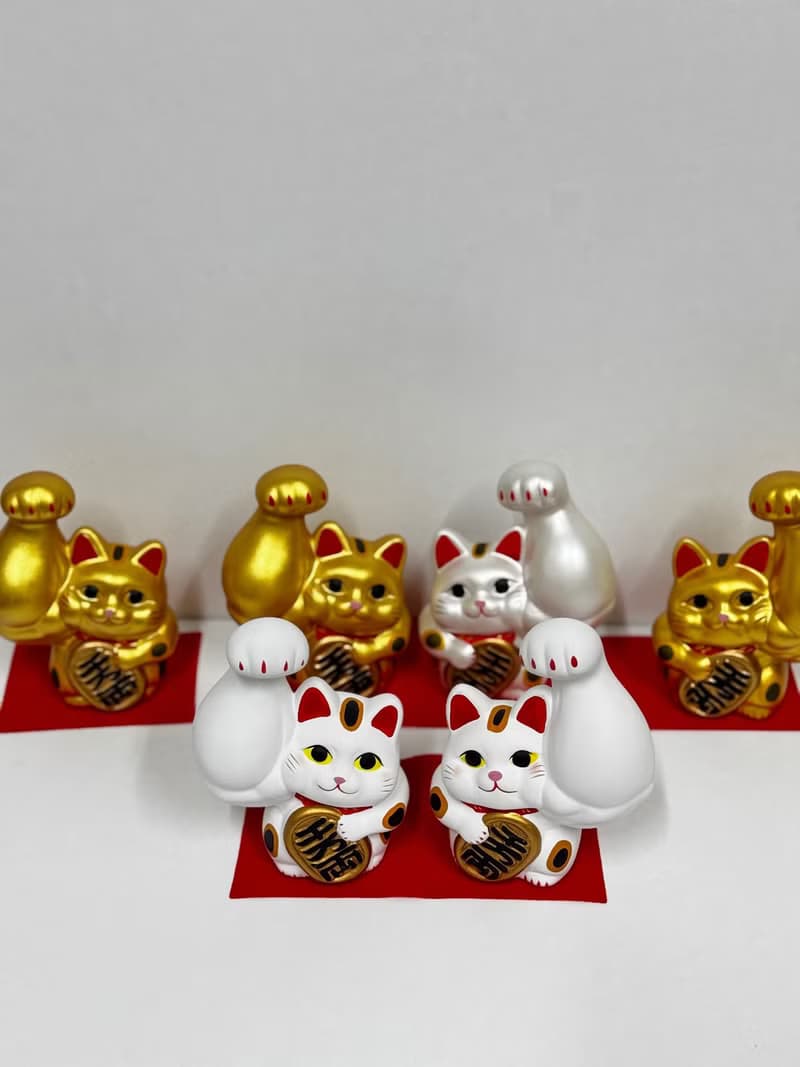 龍虎作 | 大隻小判招財貓 大 金色