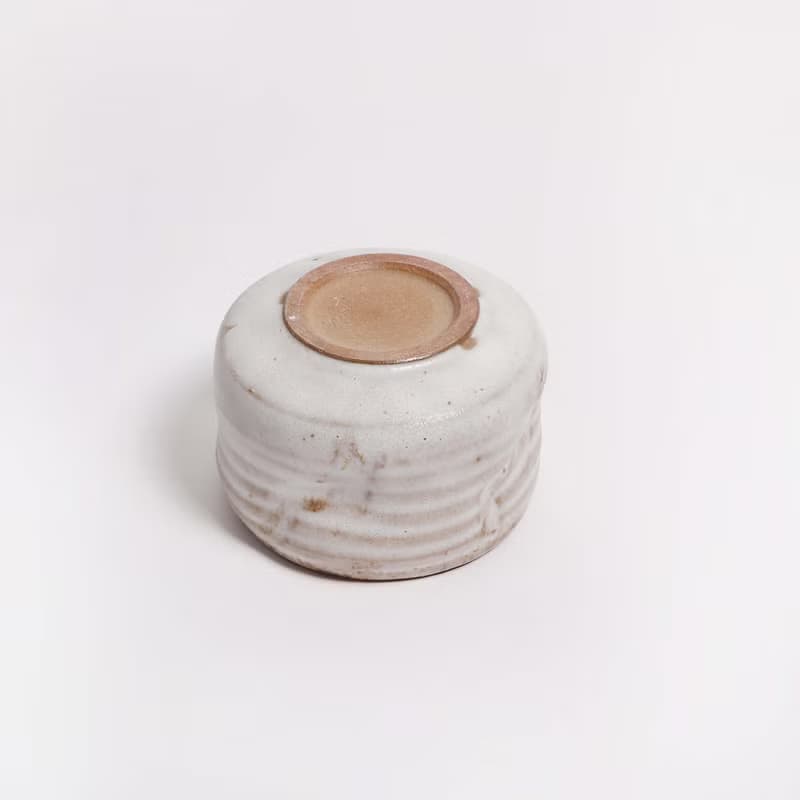 明芽窯 l 藏悅志野茶碗 陶器 陶藝品 茶具 H6