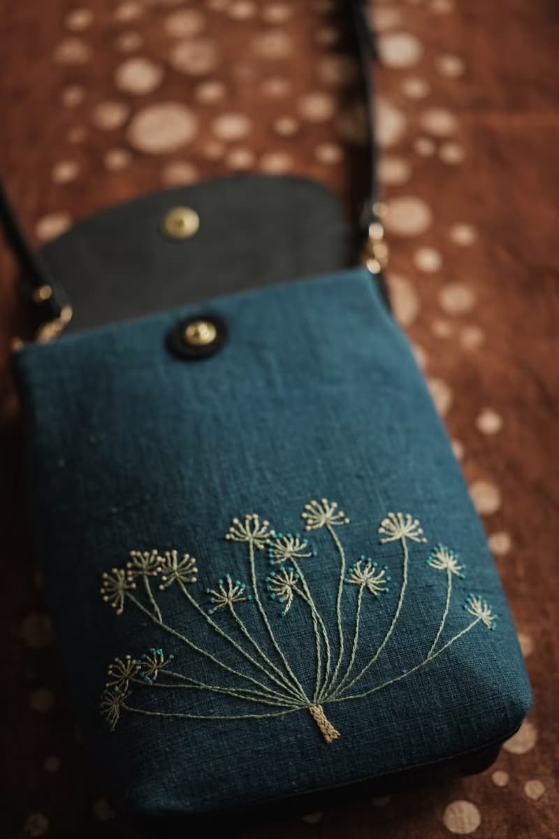 手工刺繡小茴香手袋