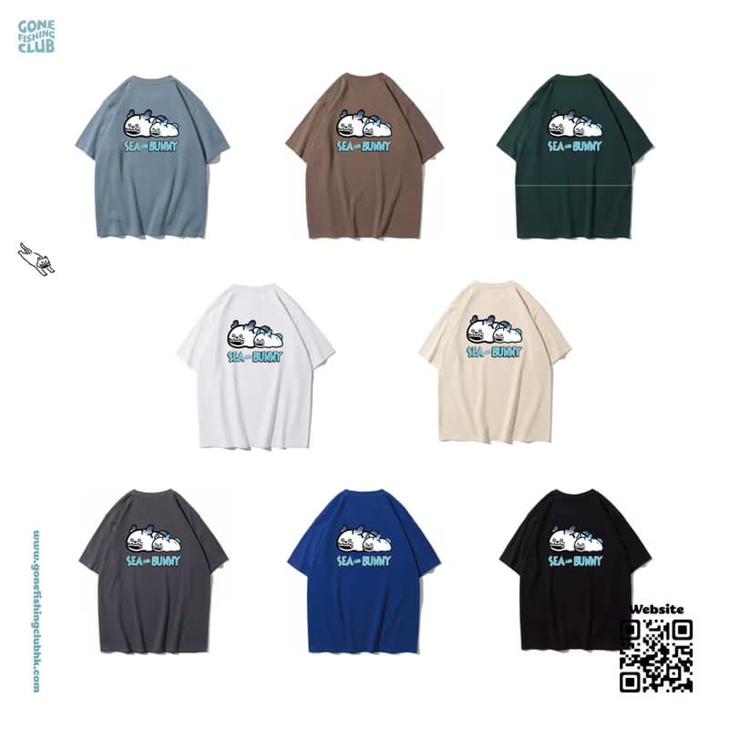 SEA BUNNY 海兔 中性短袖T恤 8色男女同款 釣魚俱樂部