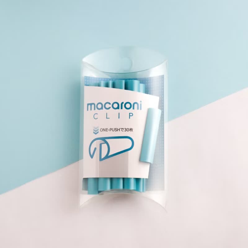 【macaroni】通心粉造型文件夾 / 藍色