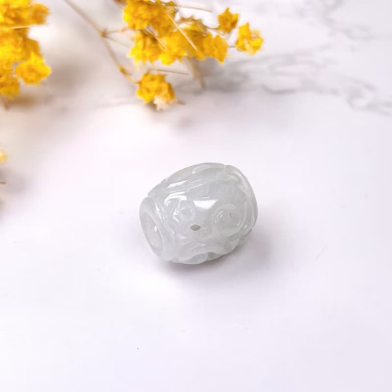 【萬事亨通】冰種翡翠雕花路路通項鍊 | 天然緬甸玉翡翠A貨 |送禮