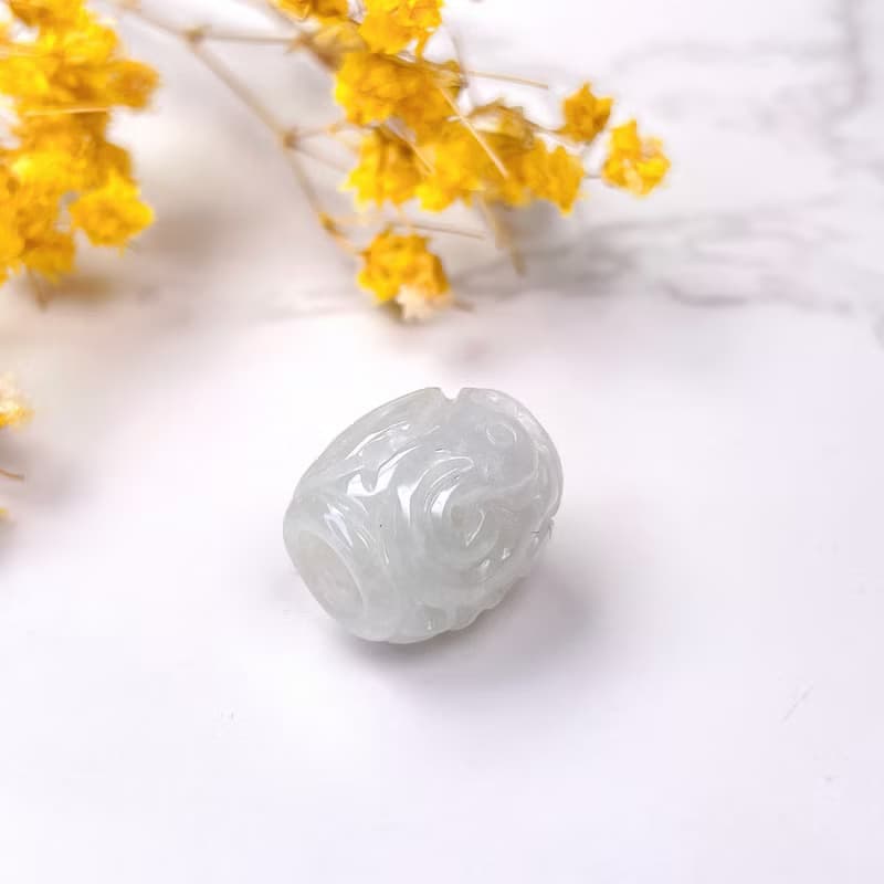 【萬事亨通】冰種翡翠雕花路路通項鍊 | 天然緬甸玉翡翠A貨 |送禮