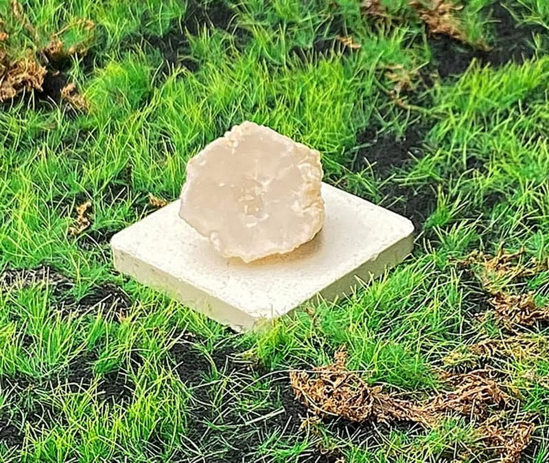 能量擺飾-瑪瑙可愛白晶洞開口笑 招財 療癒 開運 原礦 快速出貨