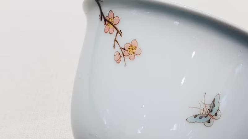 不言美器 釉中彩 蓋杯