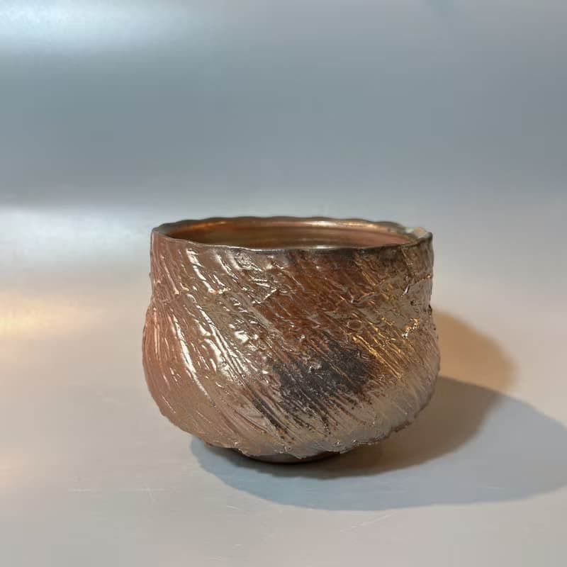 柴燒木紋大茶碗 / 水方 / 小平凡手作