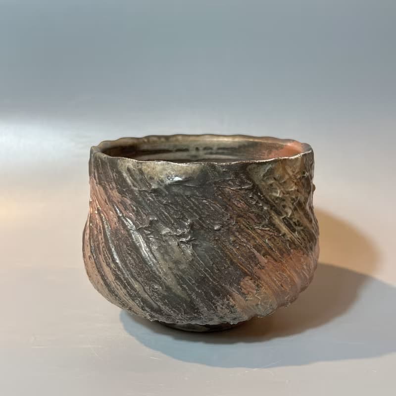 柴燒木紋大茶碗 / 水方 / 小平凡手作