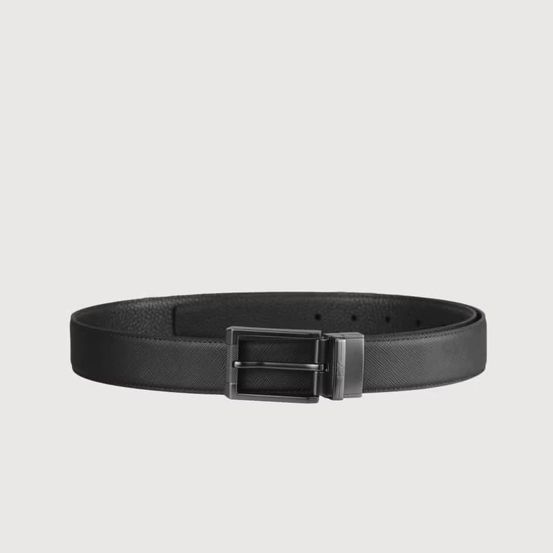 【滿3999送鑰匙圈】簡約穿針式皮帶-鎗色/BF25S-WEG209-SGU