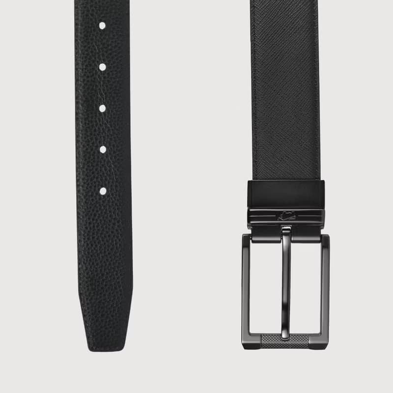 【滿3999送鑰匙圈】簡約穿針式皮帶-鎗色/BF25S-WEG209-SGU