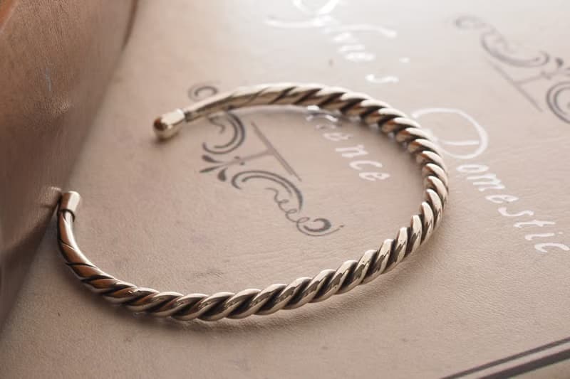 +經典極簡+925純銀飾 雙線麻花扭結編織手環 男女皆可 可訂製手圍