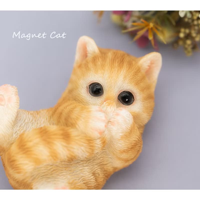 デバリエ 【正規品】猫の置物 サバトラ 茶トラ カップラーメン マグネット レジン製 ギフト かわいい 誕生日プレゼント  (もふもふy)cb019