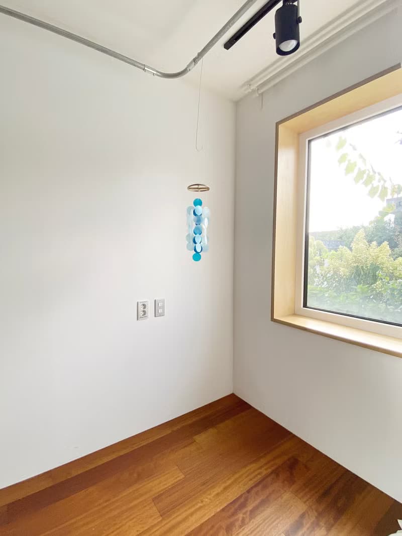 DIY-KIT | Danish Mansion_Blue Circle |Capiz Shell Wind Chime Mobile | #0-335