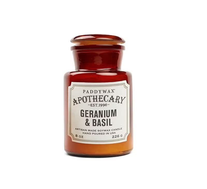 Paddywax Apothecary Geranium & Basil羅勒天竺葵復古香氛蠟燭