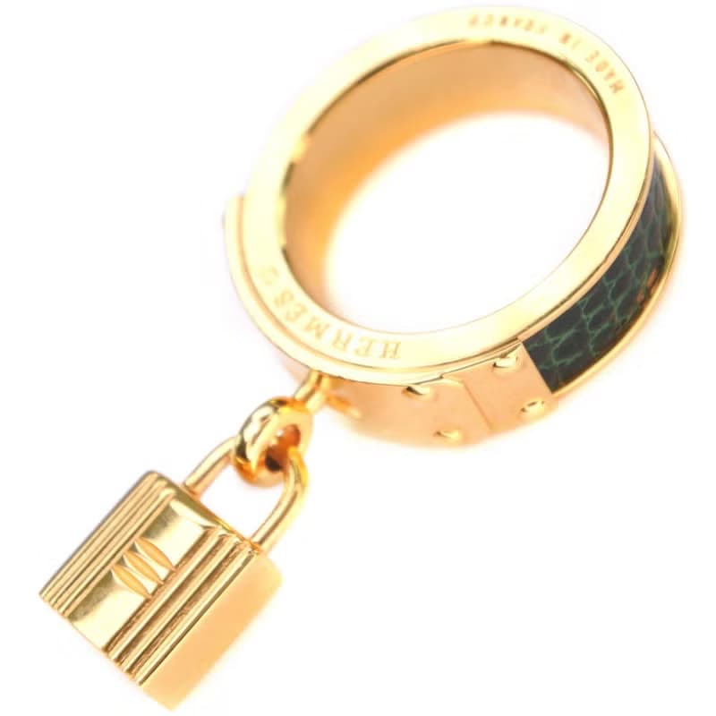 【日本直送】エルメス HERMES ケリー スカーフリング カデナモチーフ  レディース【中古】