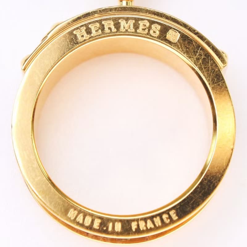 【日本直送】エルメス HERMES ケリー スカーフリング カデナモチーフ  レディース【中古】