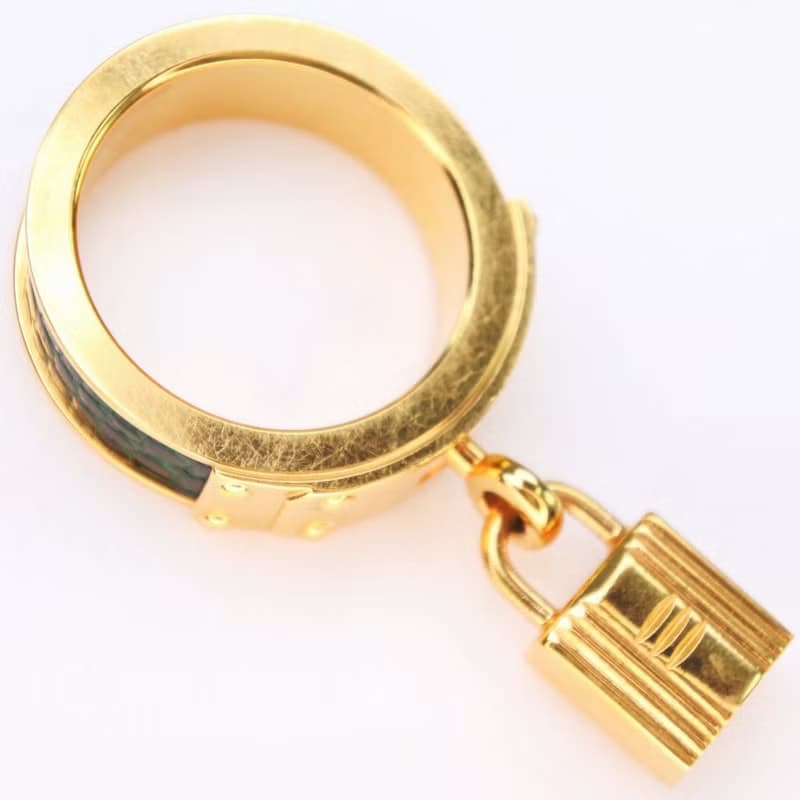 【日本直送】エルメス HERMES ケリー スカーフリング カデナモチーフ  レディース【中古】