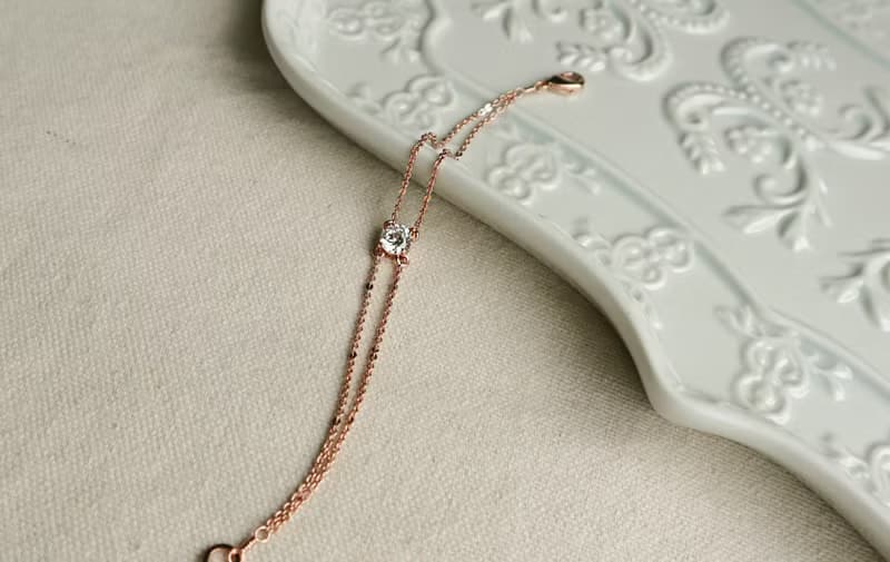 圓氐  典雅女伶 芭蕾璀璨之星手鍊   鍍玫瑰金色