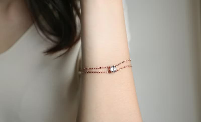 圓氐  典雅女伶 芭蕾璀璨之星手鍊   鍍玫瑰金色