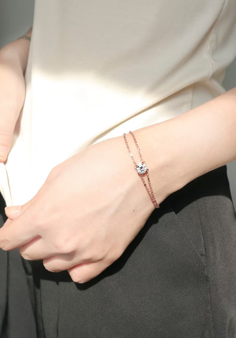 圓氐  典雅女伶 芭蕾璀璨之星手鍊   鍍玫瑰金色