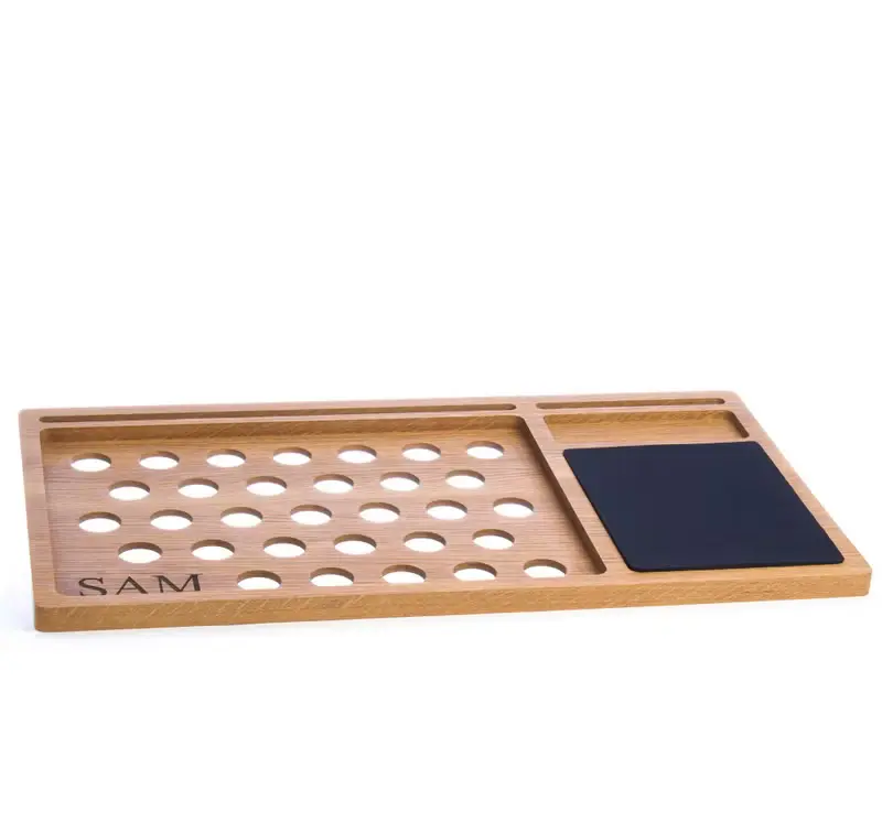Lap desk Oak wood laptop stand First fathers day gift Mobile workstation