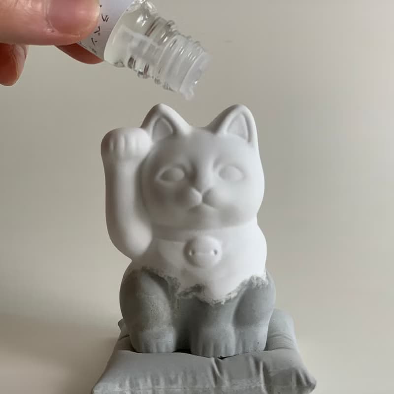 元祖版 水泥招財貓擴香座 (單隻)連水泥咕𠱸 右招財 / 左招福