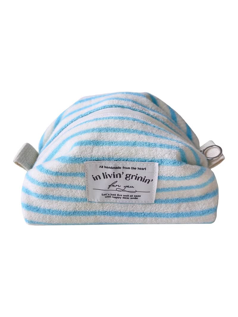 terry stripe pouch M_aquarius