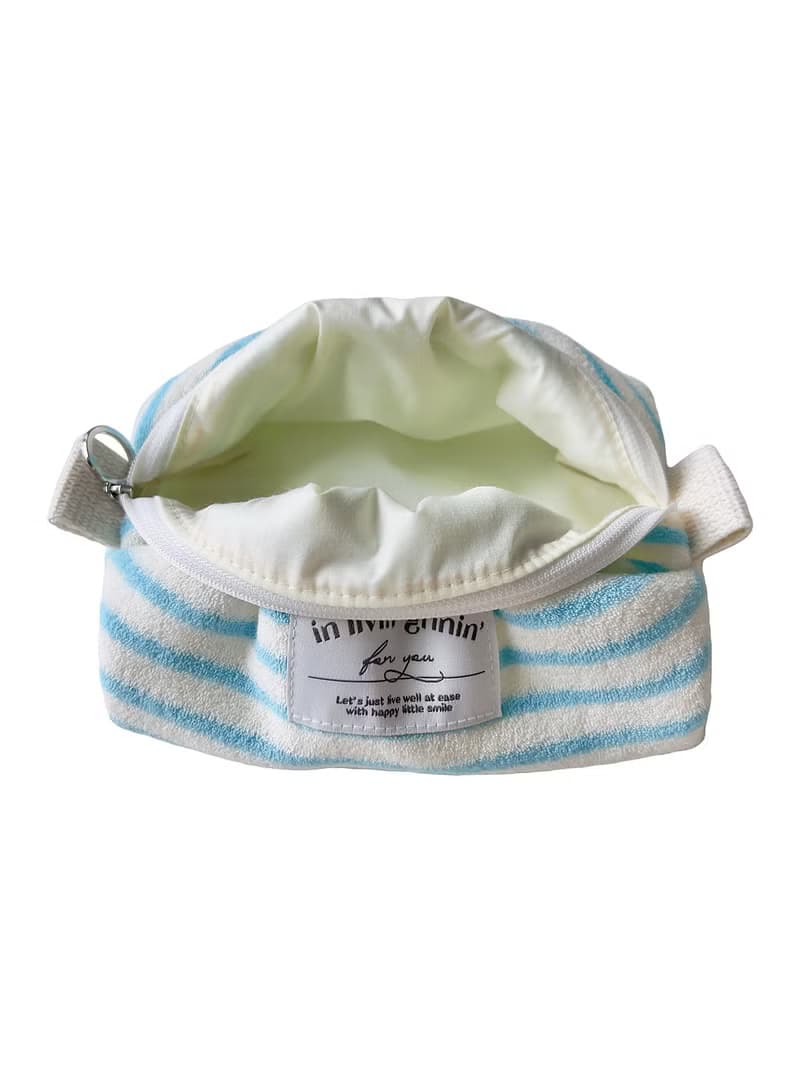 terry stripe pouch M_aquarius