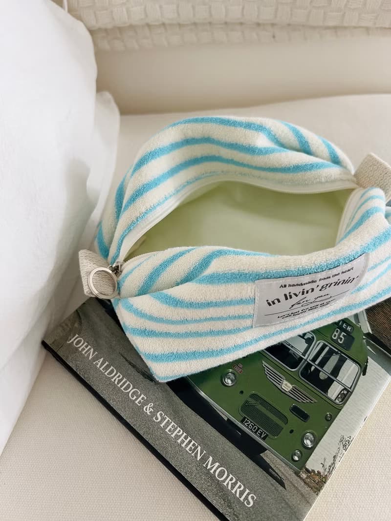 terry stripe pouch M_aquarius
