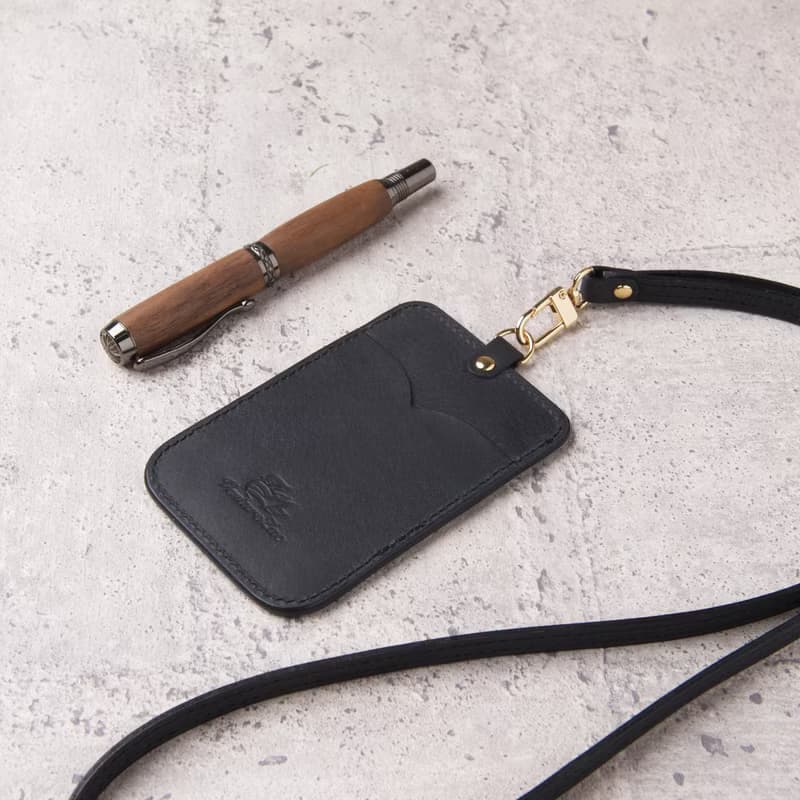 直式證件夾 ID Card Holder / 黑色 Black / 免費刻字