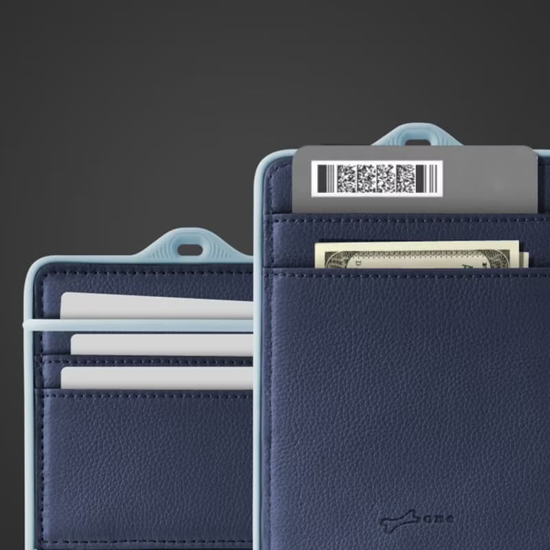 Bone 蹦克  / 頸掛真皮護照套 - 旅遊出國收納卡夾-送盲盒公仔