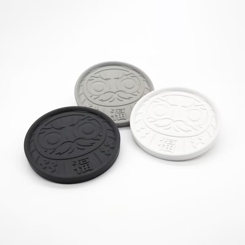 越谷だるま COASTER I 置物皿 I 水泥 I 水盤 I 杯墊 I 清水模－