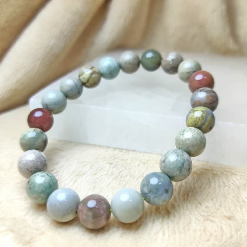 爆裂紋 阿拉善 瑪瑙 Agate 9mm 11mm手串 手鍊 天然水晶