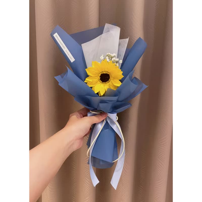 畢業花束 多種顏色 向日葵花束 香皂花 乾燥花束 小花束 畢業禮物