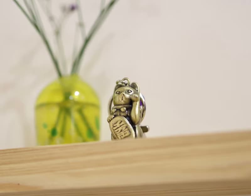 招財貓抽籤筒鑰匙圈