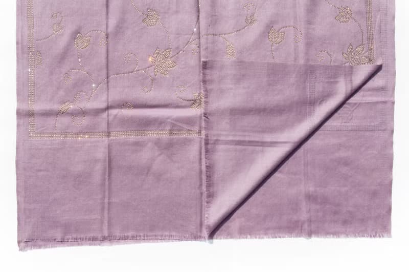 喀什米爾Cashmere 水鑽羊絨圍巾 純羊毛圍巾披巾 戒指絨披肩-星空