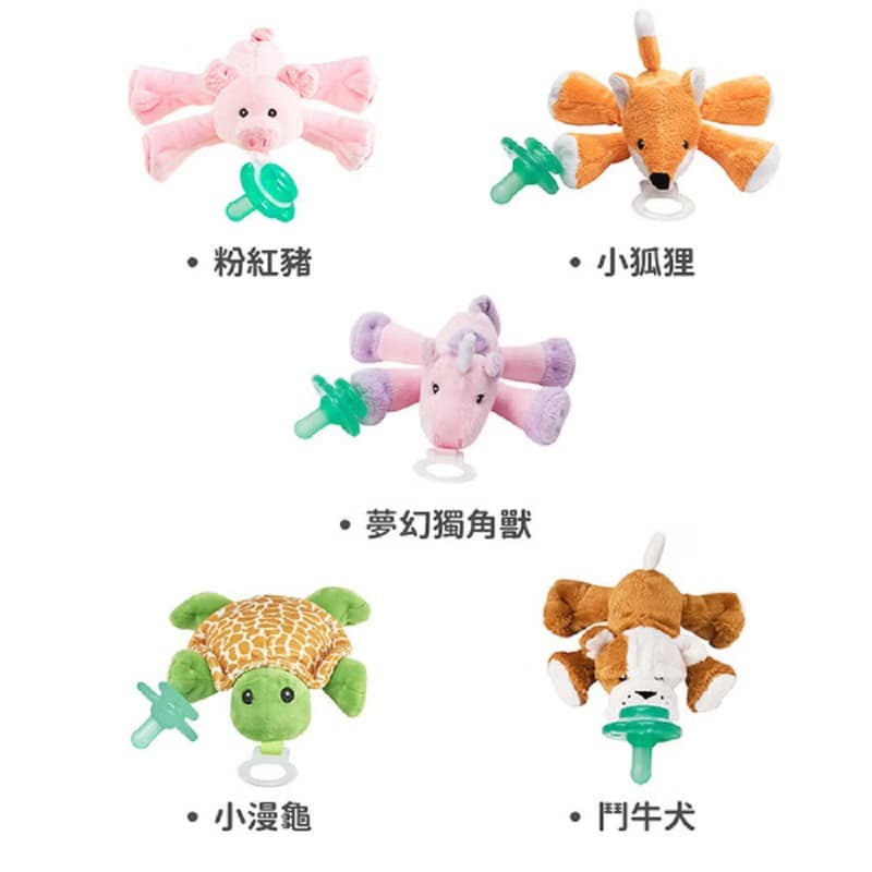 nookums 美國寶寶可愛造型安撫奶嘴/玩偶 - 無搖鈴/搖鈴款/迪士尼