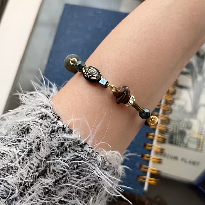 復古俄式虎眼石手鏈