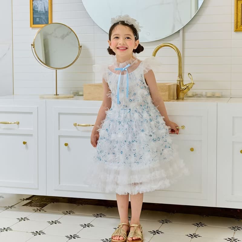 Peony Dress - white