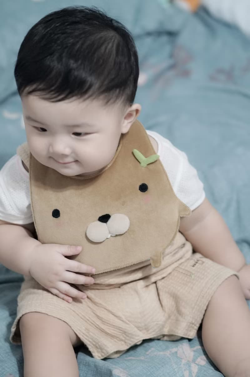  Bucute馬林鼠口水巾/寶寶的彌月禮物/口水巾/彌月
