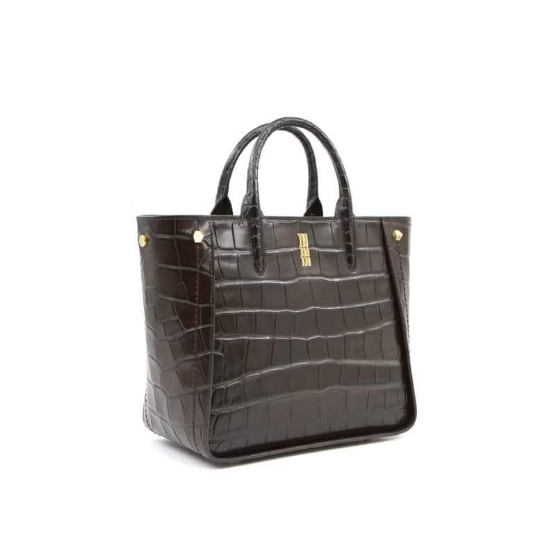 Giana 鱷魚紋壓花皮革小手挽 原創設計