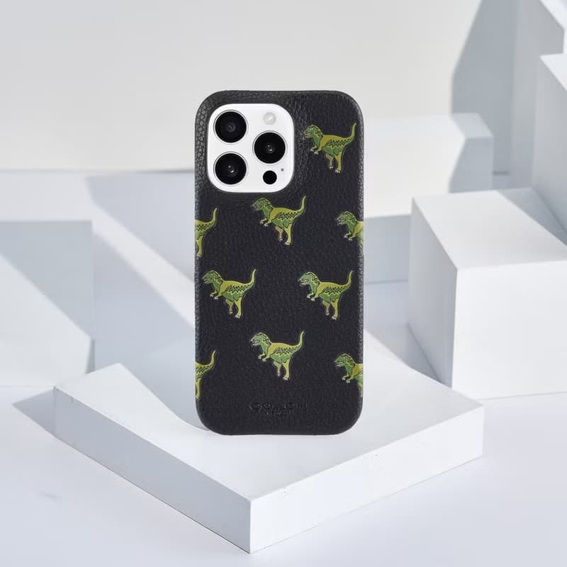 【kate spade】iPhone 16 系列 磁吸精品手機殼 黑色小恐龍