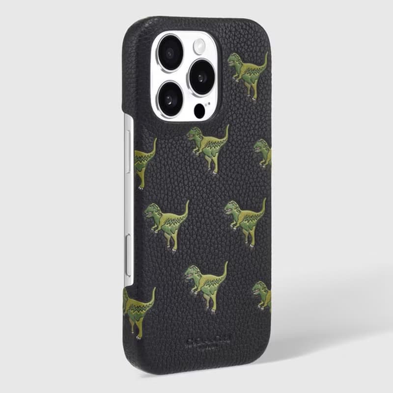 【kate spade】iPhone 16 系列 磁吸精品手機殼 黑色小恐龍