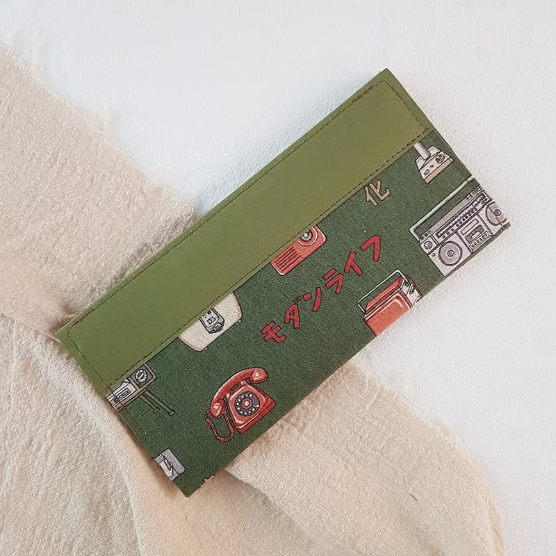 復古電器 水洗牛皮紙夾 長夾 錢包